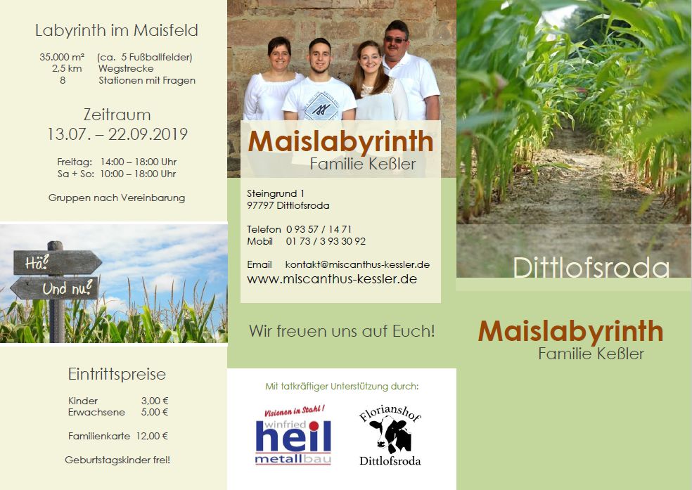 Flyer Maislabyrinth (Rückblick)