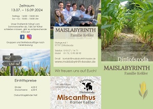 Flyer Maislabyrinth